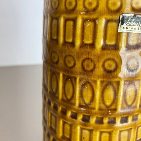 Image 1 of Set of two vintage art vases in fat lava by Scheurich, Germany 1970s