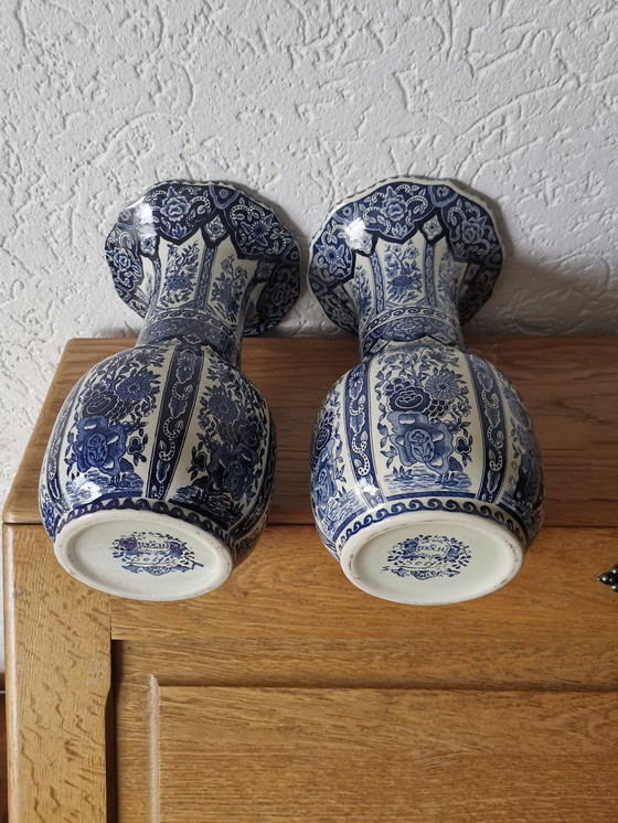 Image 1 of Delft Blue Vases