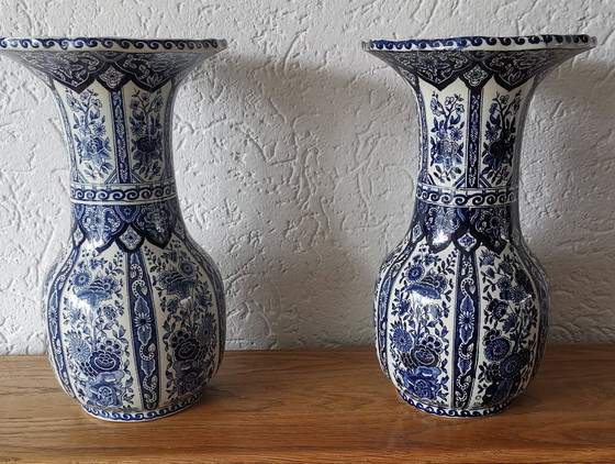 Image 1 of Delft Blue Vases