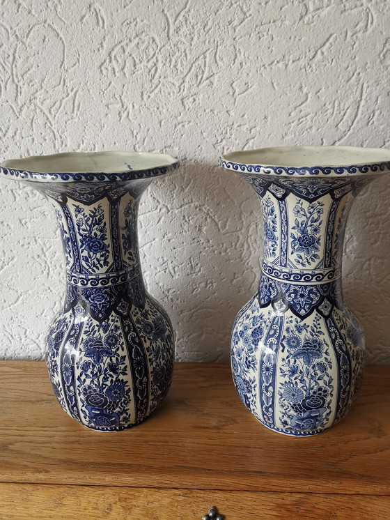 Image 1 of Delft Blue Vases