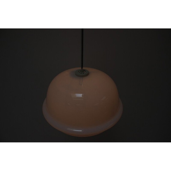 Image 1 of Lampada a sospensione vintage in vetro e metallo per Napako, Cecoslovacchia, 1960