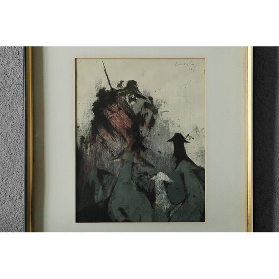 Image 1 of Vintage color lithograph
