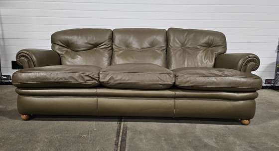 Image 1 of Poltrona Frau Set Of Two Dream On Sofa’S Green Leather