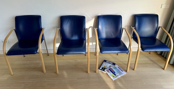 Image 1 of 4x Leolux Cimaronne chairs