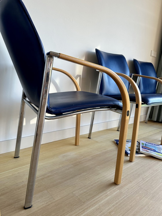 Image 1 of 4x Leolux Cimaronne chairs