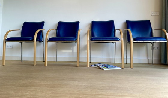 Image 1 of 4x Leolux Cimaronne chairs