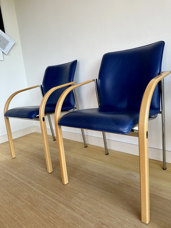 Image 1 of 4x Leolux Cimaronne chairs