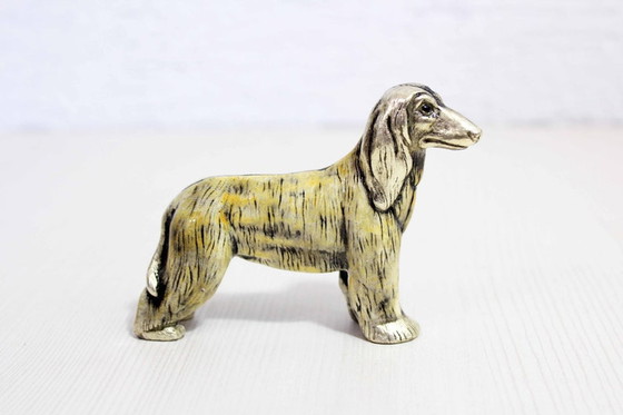 Image 1 of Afghan dog in solid pewter 1970/80