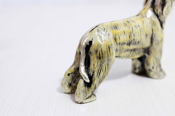 Image 1 of Afghan dog in solid pewter 1970/80