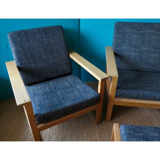 Image 1 of Vintage armchair in light oakwood by Borge Mogensen, Denmark 1965