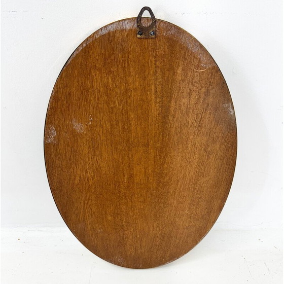 Image 1 of Vintage faceted wall mirror in brass frame, France