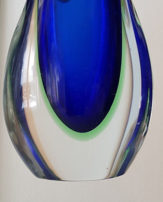 Image 1 of Sommerso Murano Glass Vase By Flavio Poli, 1960S