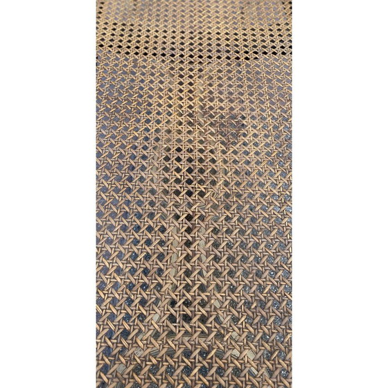 Image 1 of Panca vintage in canna e legno laccato