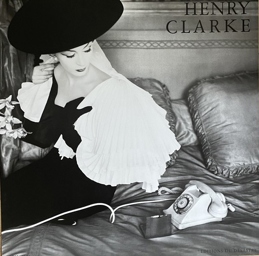 Henry Clarke, Fath 1956, Vogue Fashion Photography Poster, imprimé en France