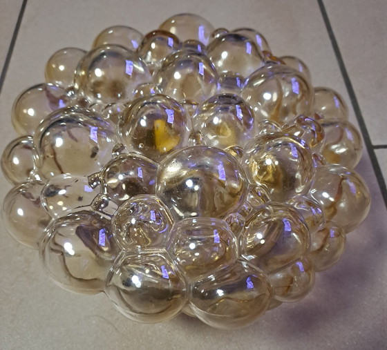 Image 1 of Helena Tynell For Limburg Bubble glass ceiling/wall lamp 70Er