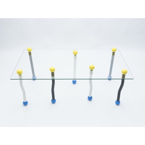 Image 1 of Tavolino da caffè vintage in legno dipinto, Italia 1980-1990