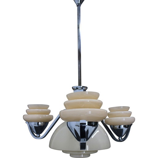 Vintage Art Deco candlestick, Czechoslovakia 1930