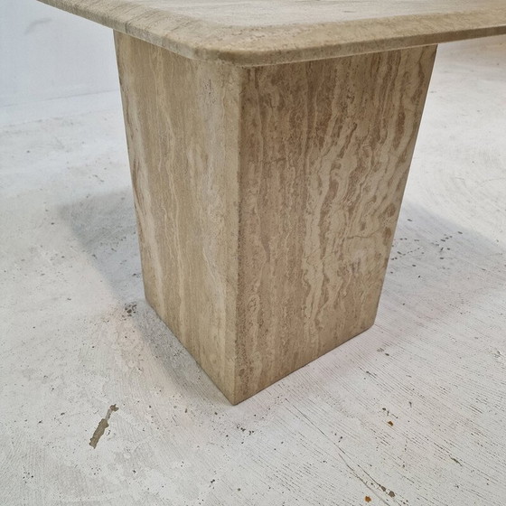 Image 1 of Italian vintage travertine coffee table, 1980s