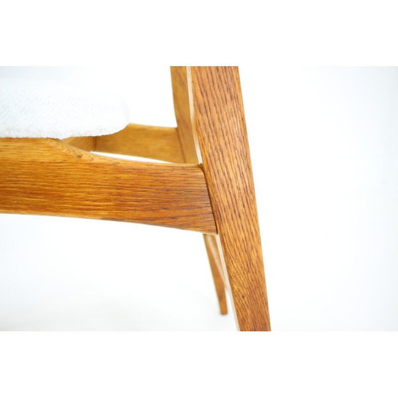 Image 1 of Set of 3 vintage oak dining chairs, Czechoslovakia 1960