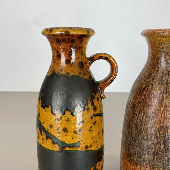 Image 1 of Pair of vintage ceramic vases by Scheurich, Germany 1970s