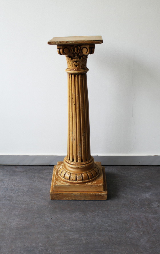 Image 1 of Ionic pedestal, Corinthian style, 19th century.