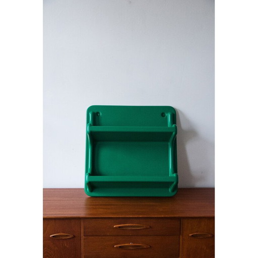 Mensola da parete vintage Space Age in plastica termoformata di Jean Paul Emonds Alt, 1970