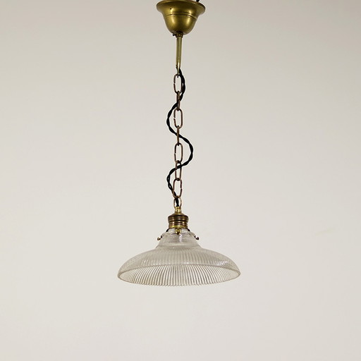 Art Deco Holophane Pendant Lamp