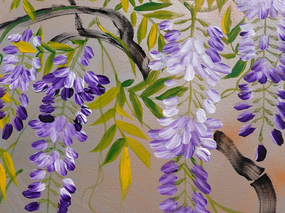 Image 1 of Ksavera - Japanese Wisteria J303 - Painting