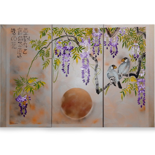 Ksavera - Japanese Wisteria J303 - Painting