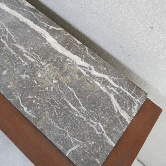 Image 1 of Vintage art deco sideboard in oak and marble, France 1930