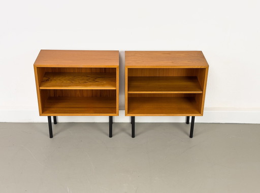 Danish Teak Nightstands from Omann Jun, 1960s, Set of 2