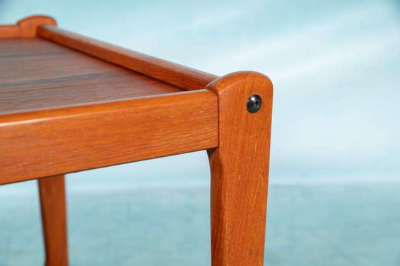 Image 1 of Minimalist vintage Dane design serving cart teak, bar cart