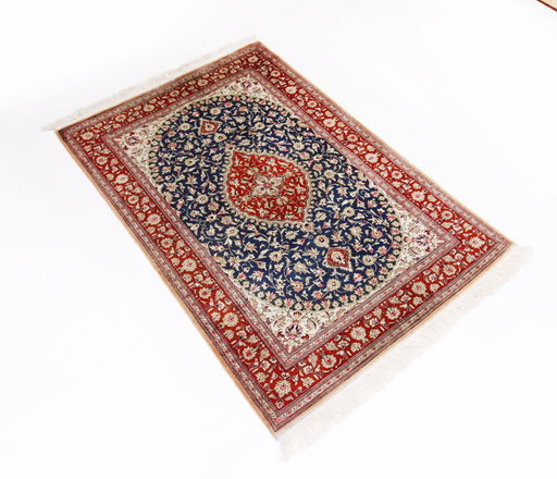 Original Persian carpet Qom/Ghom Pure silk 118 X 80 Cm Top condition