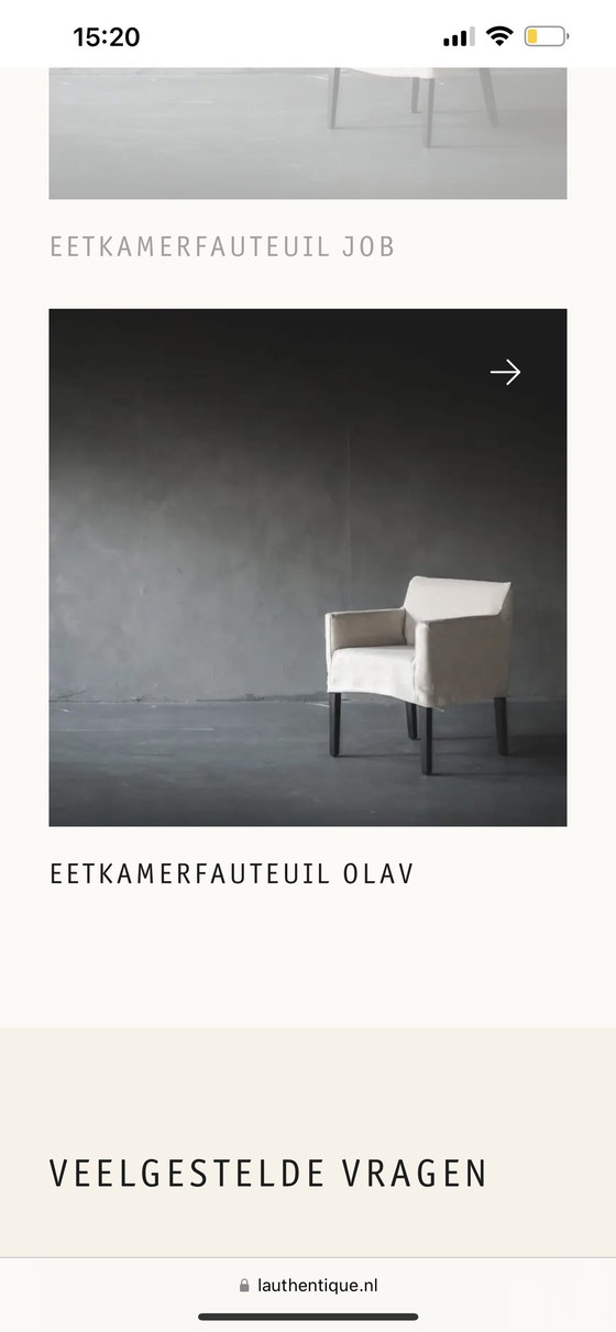 Image 1 of 4x L'Authentique Dining Table Chair Olav