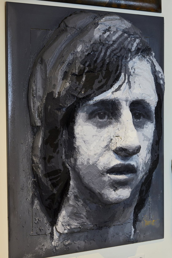 Image 1 of Peter Donkersloot - Johan Cruijff 3D Schilderij 1/1