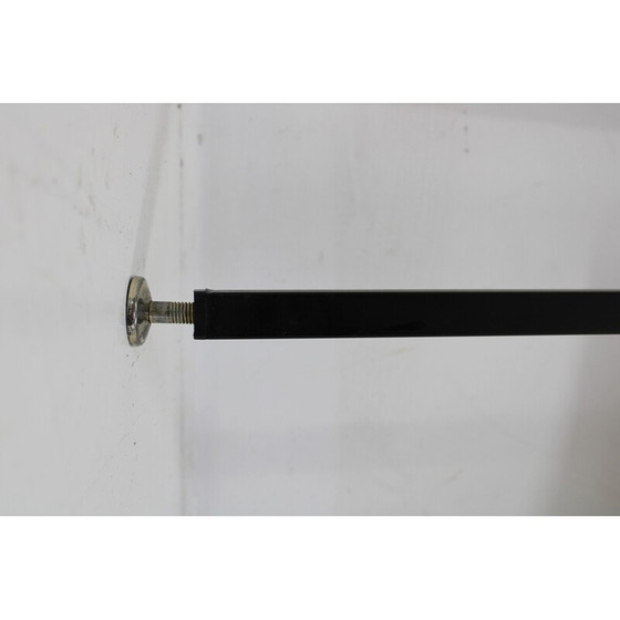 Image 1 of Vintage coat rack in iron and faux leather covering, Italy 1960