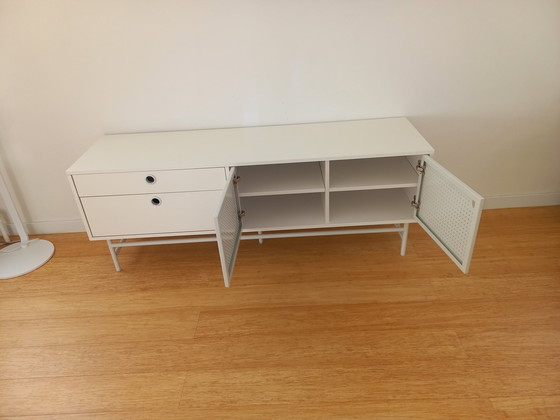 Image 1 of Modern white television cabinet