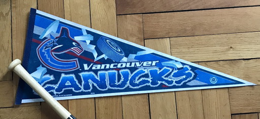 Large pennant Ice Hockey Vancouver