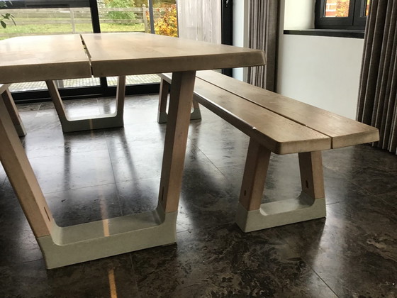 Image 1 of Arco Base Table With 2 Benches