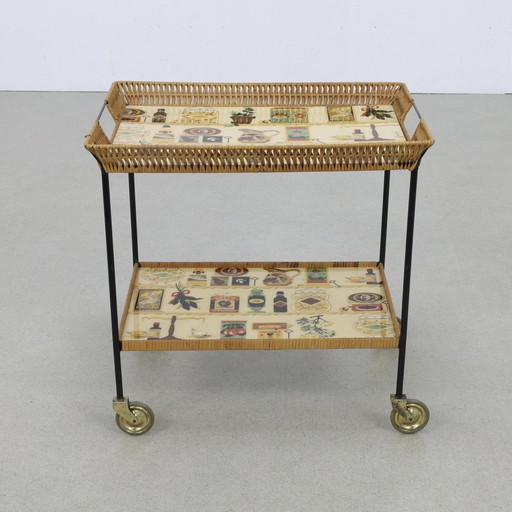Vintage Serving Cart Trolley, 1960S