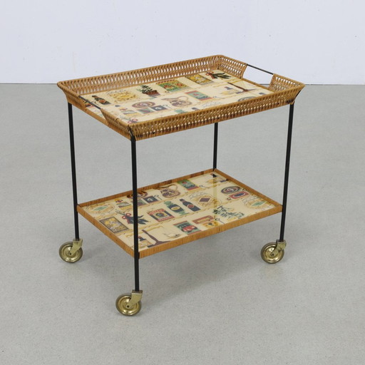Vintage Serving Cart Trolley, 1960S