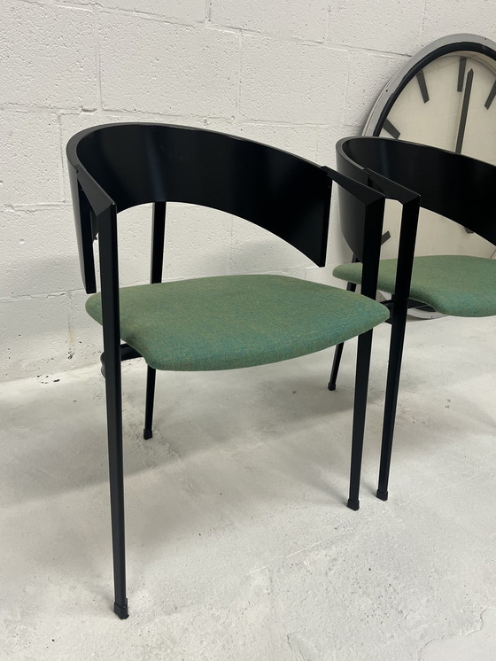 Image 1 of 2X Castelijn " Lettuce" Dining Chair, 1980s