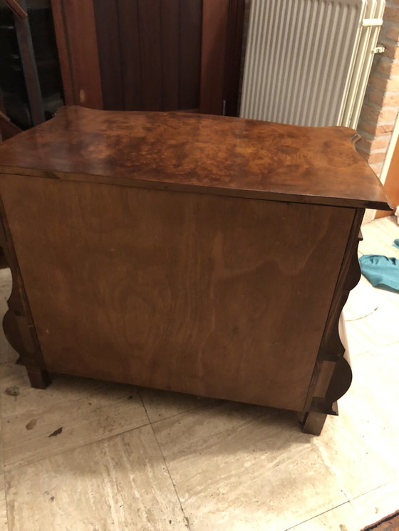 Image 1 of Walnut Belly Commode.