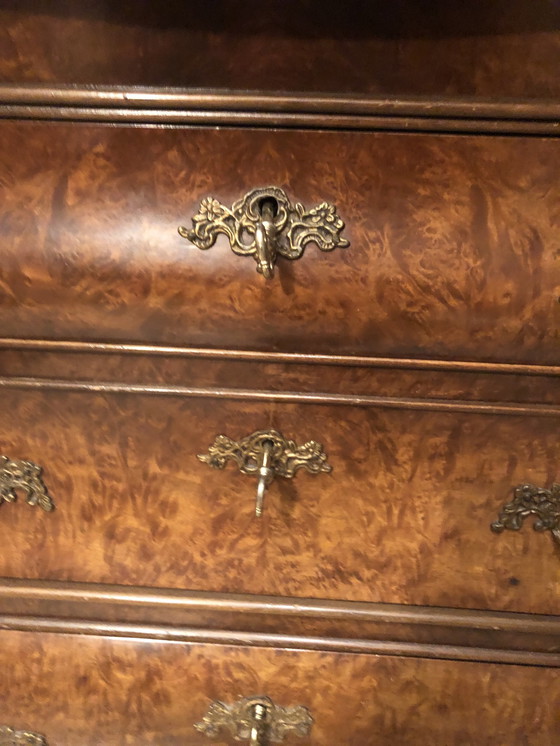 Image 1 of Walnut Belly Commode.