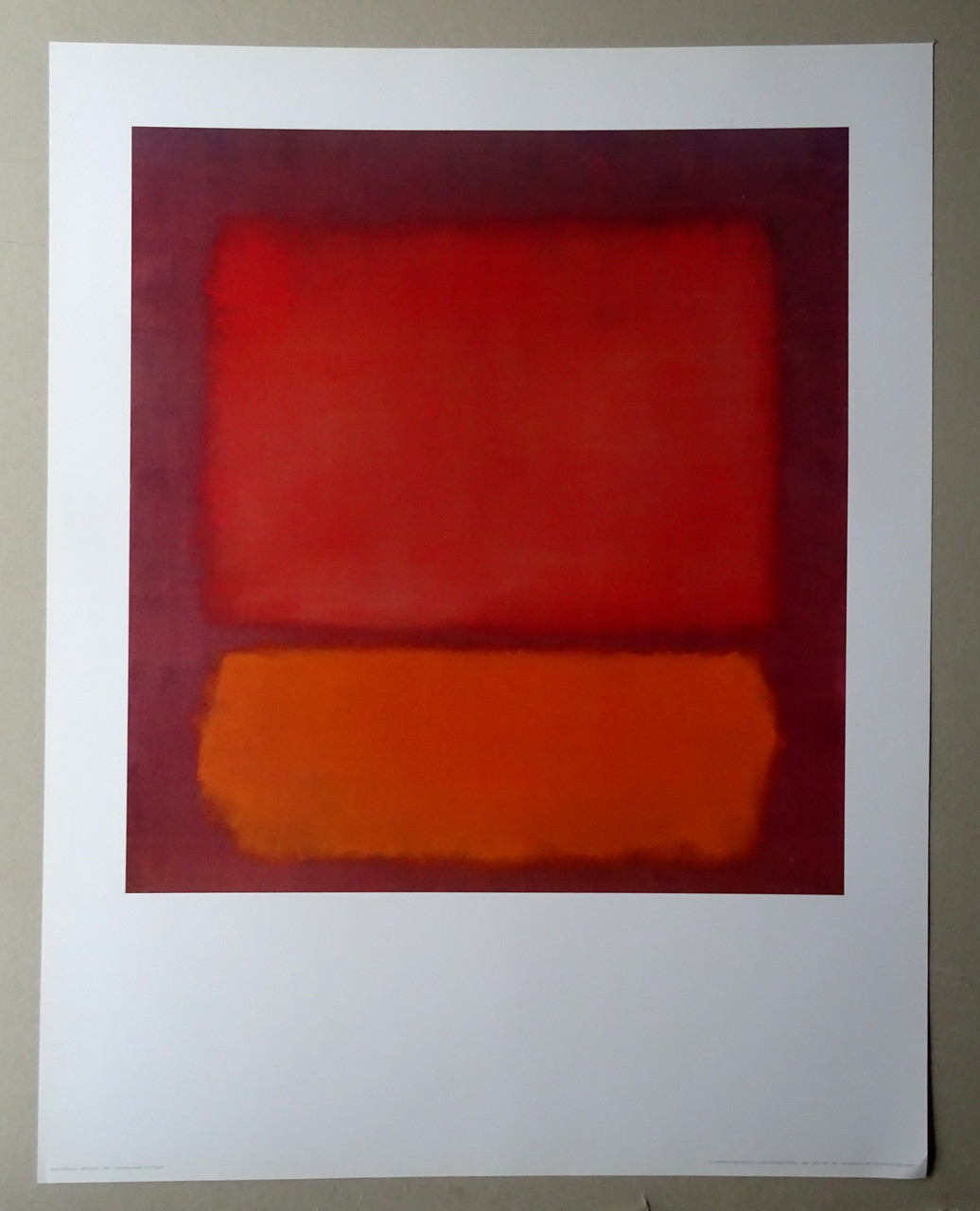 Mark Rothko - Sin título 1962 - Litografía offset - Edición de Arte Achenbach 1988
