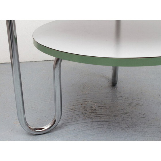 Image 1 of Vintage coffee table Art Deco in chrome and formica, 1930s