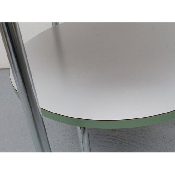 Image 1 of Vintage coffee table Art Deco in chrome and formica, 1930s