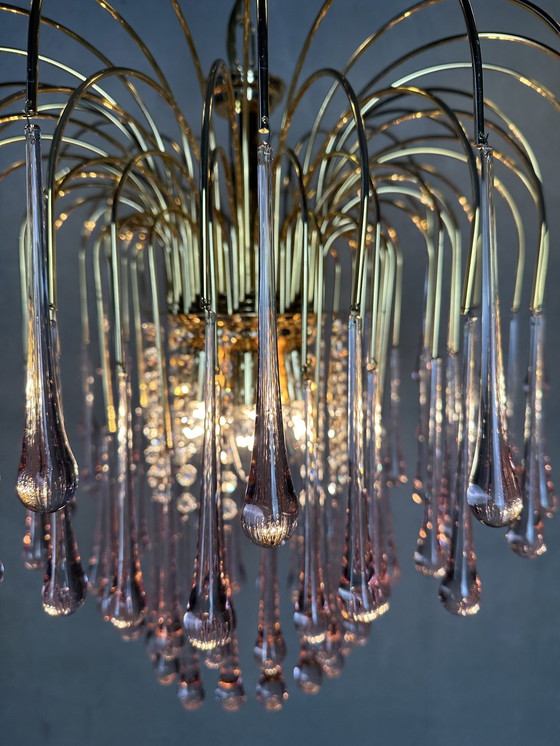 Image 1 of Vintage Rose Teardrop Chandelier