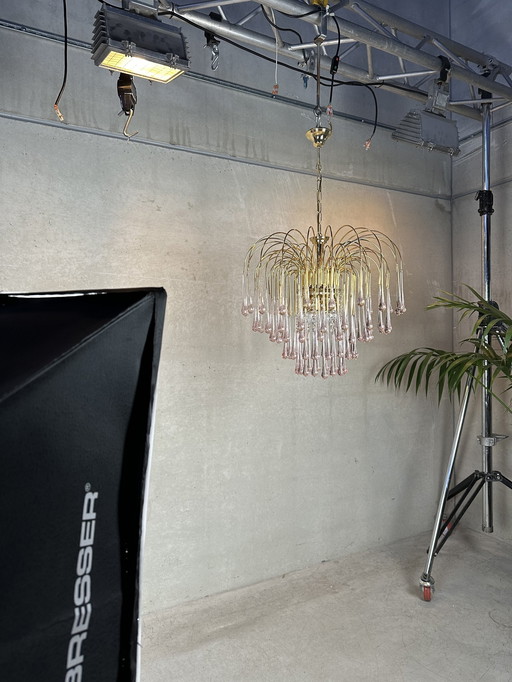 Vintage Rose Teardrop Chandelier