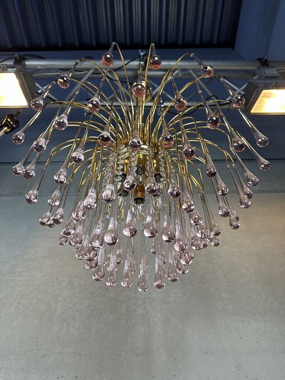 Image 1 of Vintage Rose Teardrop Chandelier